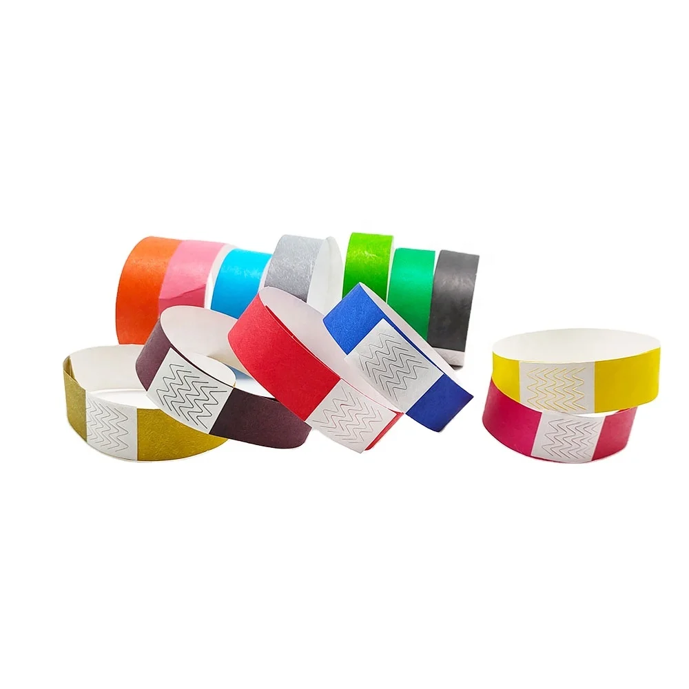 Cheap entry event Ticket 3/4 inch sheet tyvek wrist band / Wristbands , paper bracelet