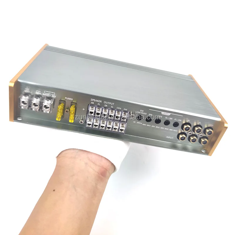 Factory wholesale Car SubWoofer Speaker Class D Amplifier RMS 120W*6 4 ohms  6-channel subwoofer amplifier car audio amp