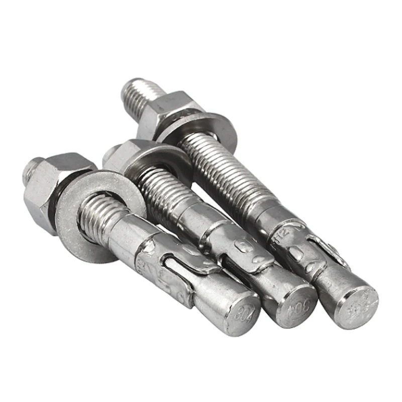 Оптовая продажа M12 M14 M16 ASTM B8 B8M B8T A453 GR660 A286 18-8 нержавеющая сталь гладкий клиновый анкерный болт