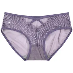 Wholesale breathable hollow out sexy transparent panties cheap price ladies knickers panties ladies underwear panties