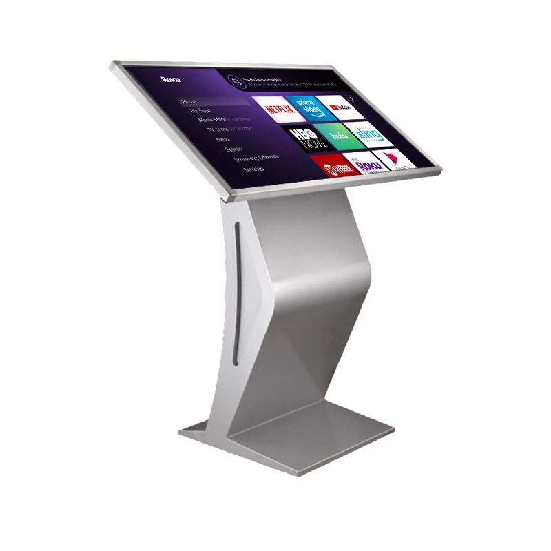 Horizontal Interactive Touch Screen Monitor Kiosk Floor Stand LCD Digital Touch Screen Kiosk