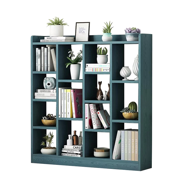 Hot Selling Good Quality Creativity Space Saving Simplicity Combination Wooden Bookshelf Bookcase For Bay Window