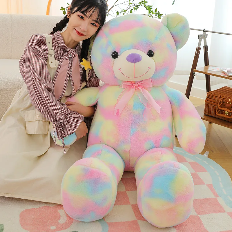 Customizable Multi Specs Super Cute Colorful Bear Oversized Plush Toys Oem Stuffed Toys For Kids