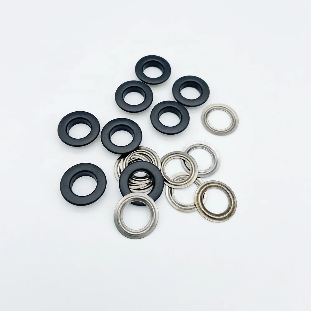 High Quality Metal Grommets In Stock Eyelet Grommets Black Color Eyelet Button