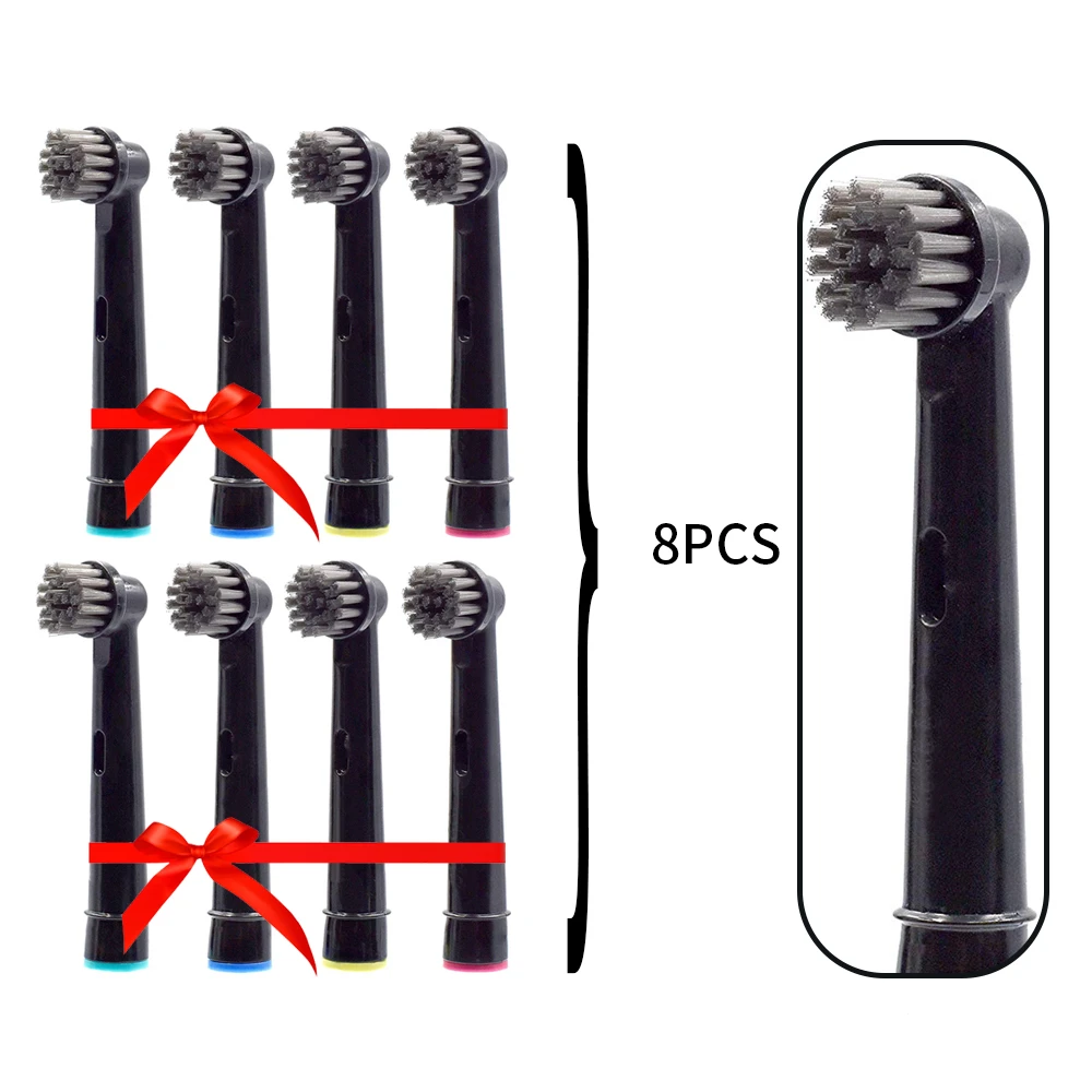 8 pcs Eco-friendly Biodegradable Replaceable Toothbrush Head Bamboo Heads For Oral B