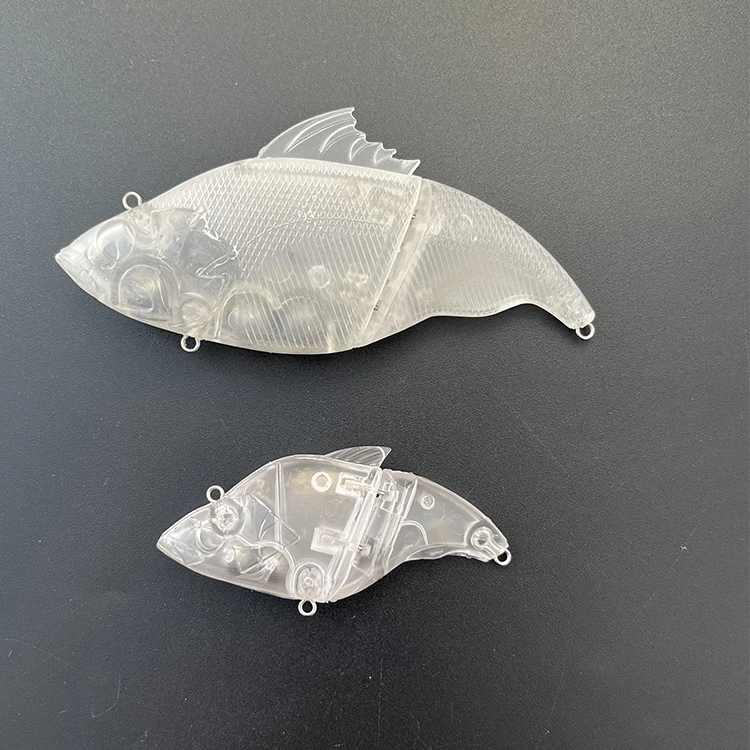 Unpainted fishing lure body 7.5cm 13g 2 Joints Vatalion Swimbait Unpainted Swimbait With 3 Bearing Ball Inside