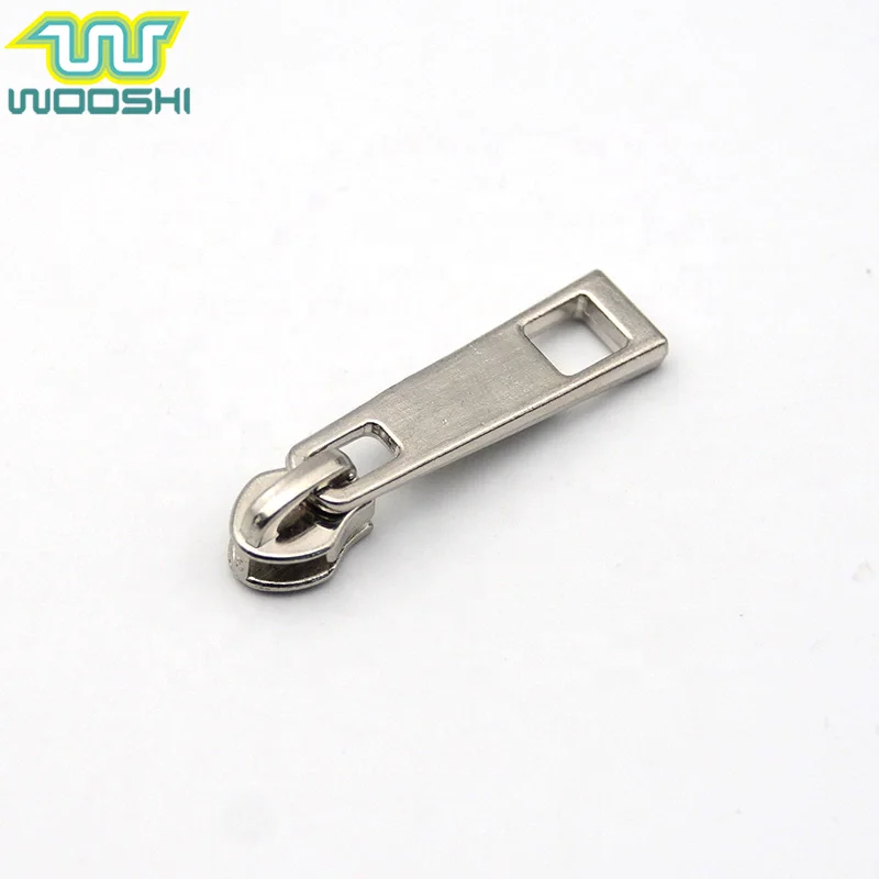 big 5# No lock zipper Slider antique brass zinc alloy 7# zipper puller for Nylon zip handbags