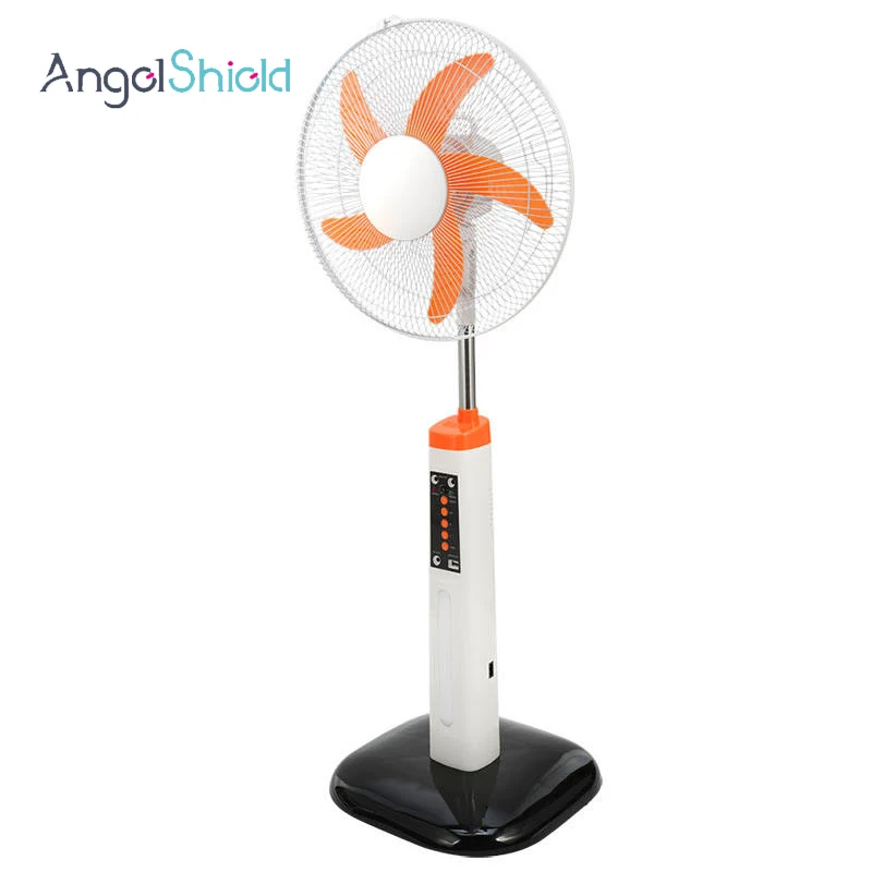16 Inch rechargeable Fan Low Noise Portable Solar Power Electric Floor Stand Fan With Remote Control for home