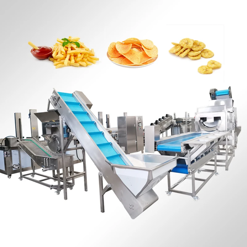 TCA fully automatic 304 stainless steel frozen french fries production line making machine