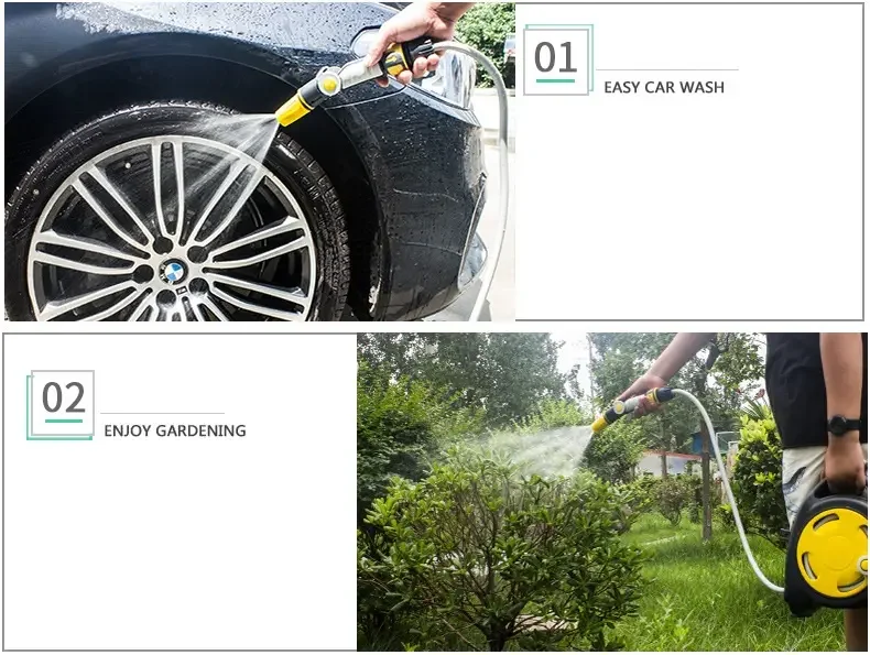 New Product Hot Selling Hand Crank Pipe Hose Reel For Garden Easy Movement Stable Stand Hose Reel