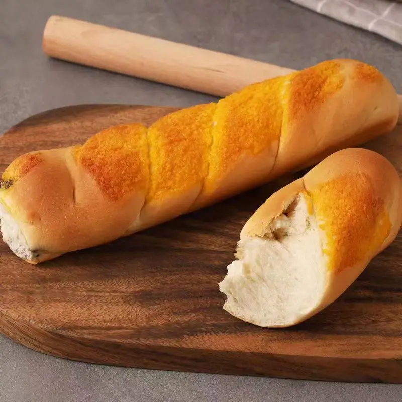 Оптовая продажа запеченные закуски популярный черный рис вкус мягкий хлеб китайский завтрак мягкий хлеб