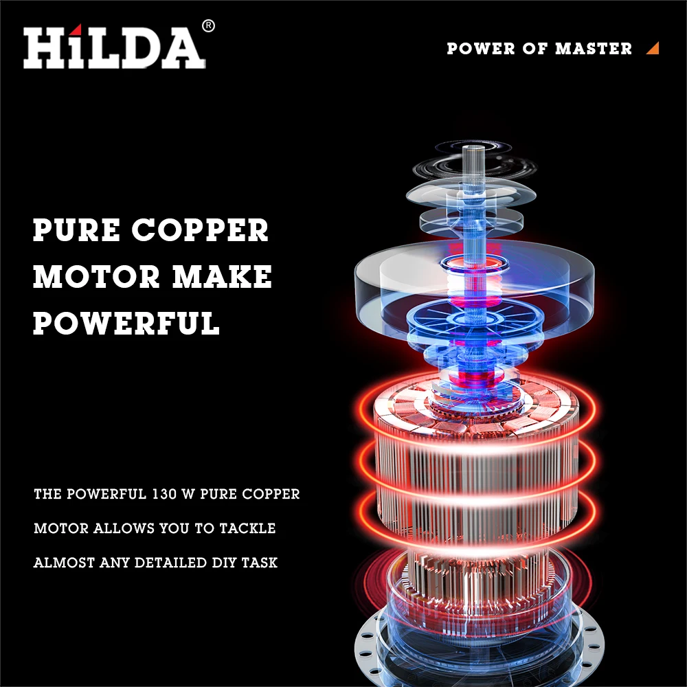 Электрические инструменты Hilda, электрическая камнедробилка, дробилка, записывающее устройство, микророторный инструмент, шлифовальный станок, электрический мост