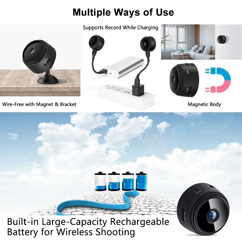 CCTV 1080P Md21 Mini Camera Infrared Night Vision Security System HD for