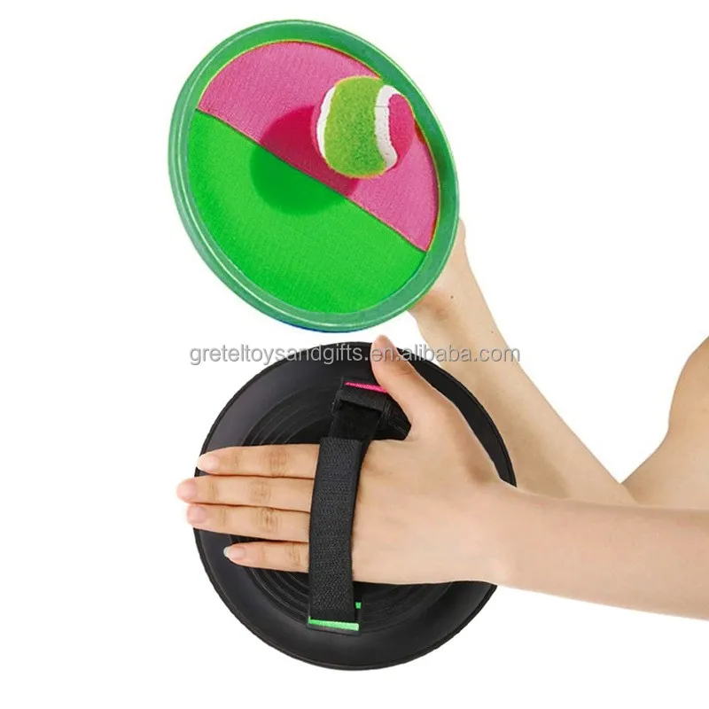 Gretel Toy Best Sale Outdoor Sports -child Games Throw Sticky Balls And Catch Toss Sucker Sticky Ball Set Catch Ball Set