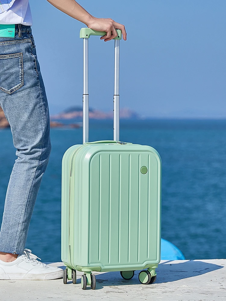 2023 New Design Custom ABS Travelling Box Luggage Trolley Bag Suitcase With Handle