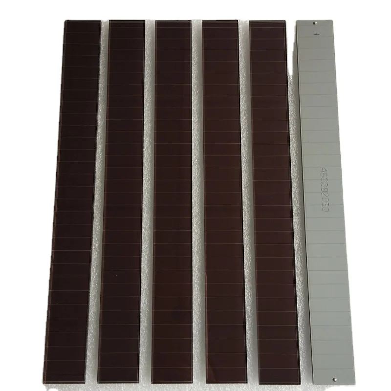 282*30mm Amorphous Silicon Solar Panel Strip 20V Amorphous Photovoltaic Panel Shutter Solar Panel Curtain Device