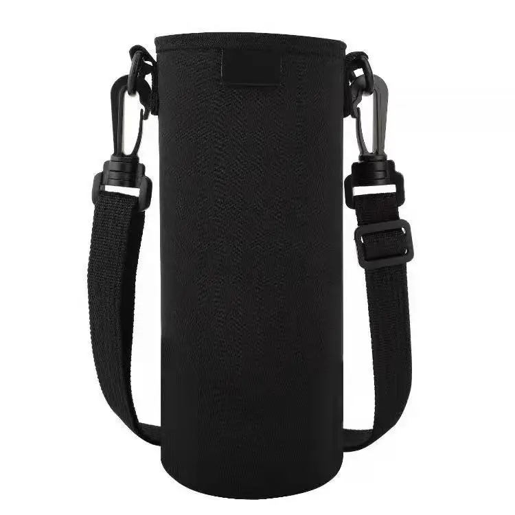 Factory Neoprene Cup Cover Heat Insulation Out-door Sports Adjustable Shoulder Strap Water Bottle Holder Bottle Cover