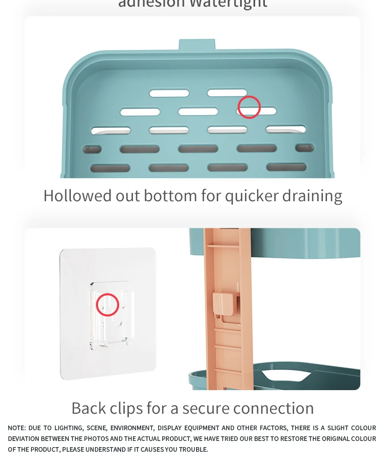 luxury eco friendly bathtub toilet wall mounted square draining soap dispenser holder plastic box soap dish