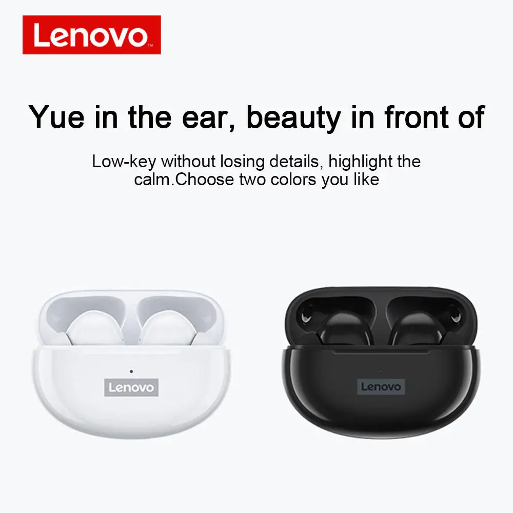 Lenovo LP5 TWS wireless Earphones 9D Stereo Wireless Headphone Sports Waterproof TWS Earbuds Touch Control Headset With Mic