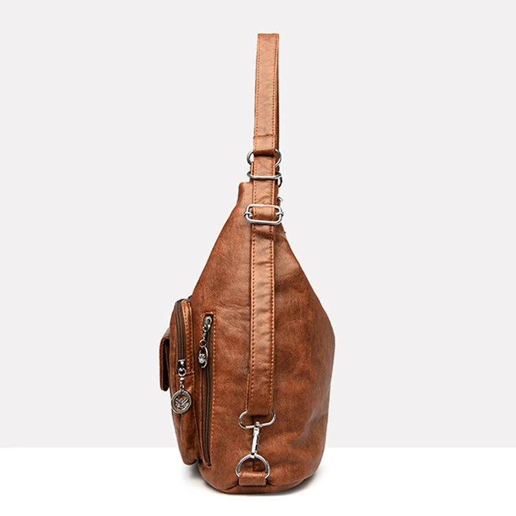 Luxury Bolsas Femininas Mujer De Para Dama Women Vintage Crossbody Leather Hand Bags Fashion Tote Travel Leather Handbag