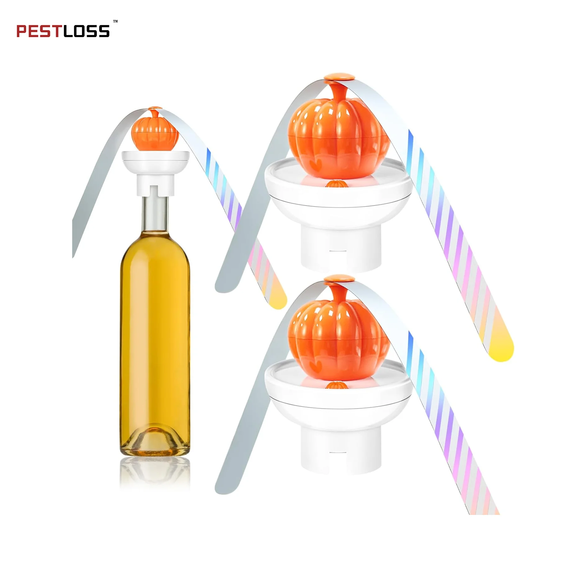 Creative Pumpkin Shapes Fly Fan Portable Tabletop Food Fan Holographic blades Silent Running Experience Food Fan