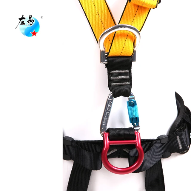 exofit fall protection climbing roof full body 5 d ring with lanyard roof en361 tree strap safety belt body universal harness