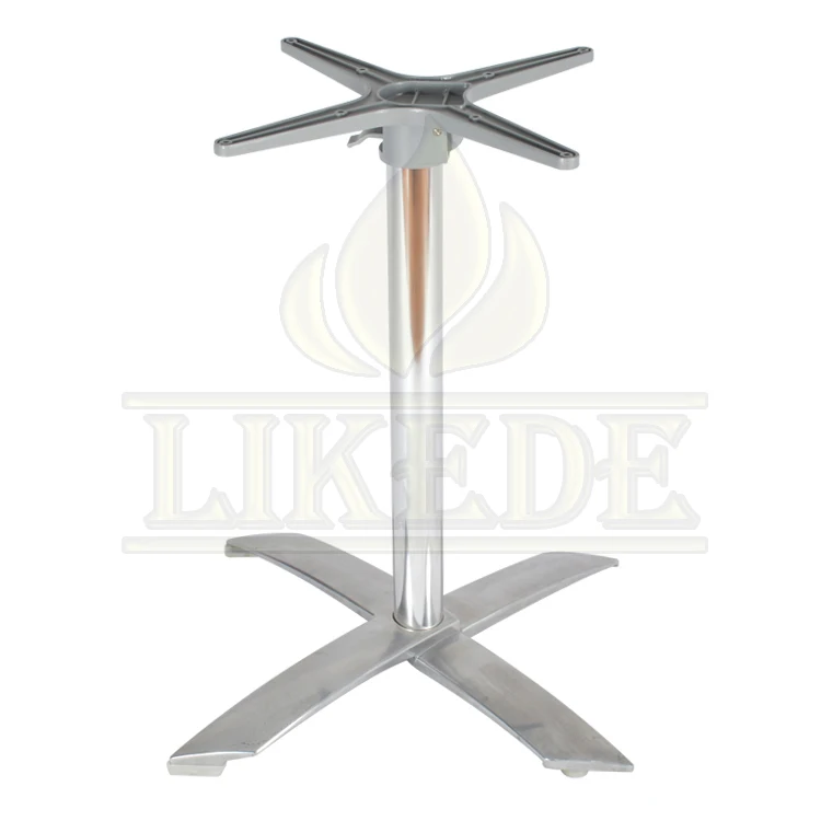 Stackable aluminum folding table base restaurant table base foldable table frame