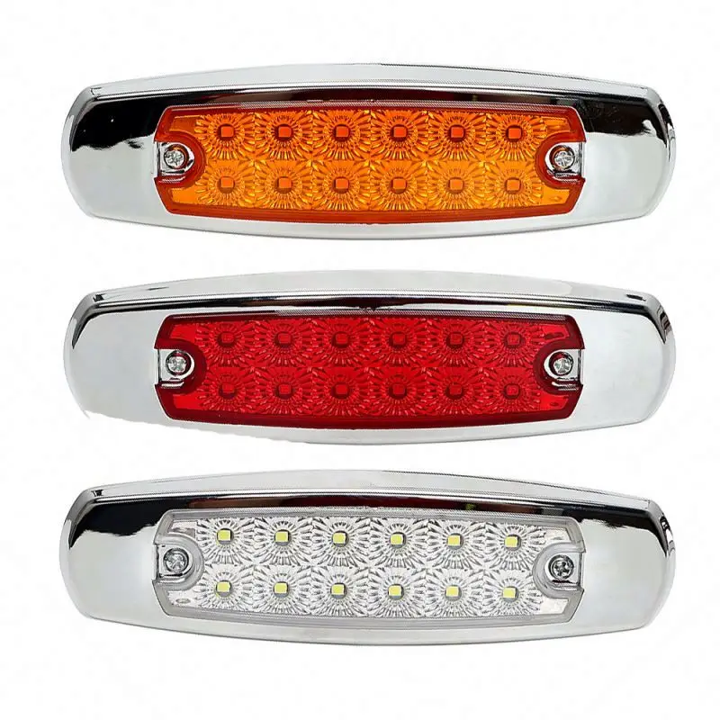 Ttuck Lighting System Amber Red White Trailers Lights Car Led Truck 12v 24v LED Side Marker Light