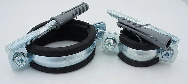 PPR Metal Pipe Clamp, Hose Clamp with Rubber Used for Plumbing