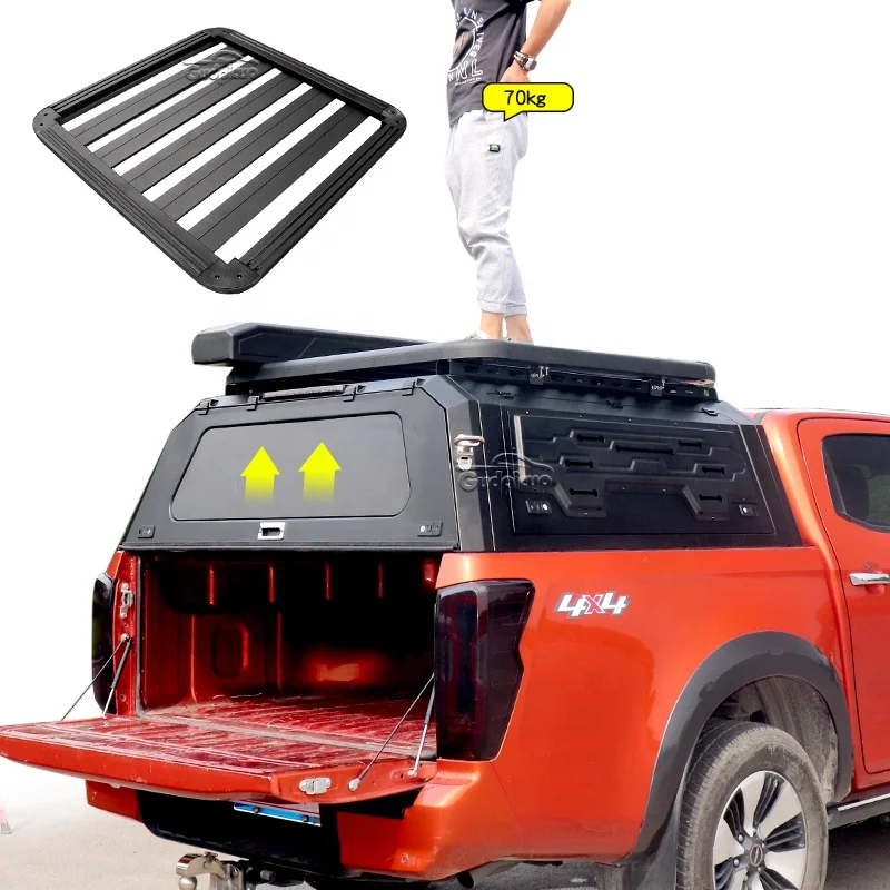pickup bed cover steel truck camping canopy roof rack hilux hardtop canopy for chevy silverado colorado