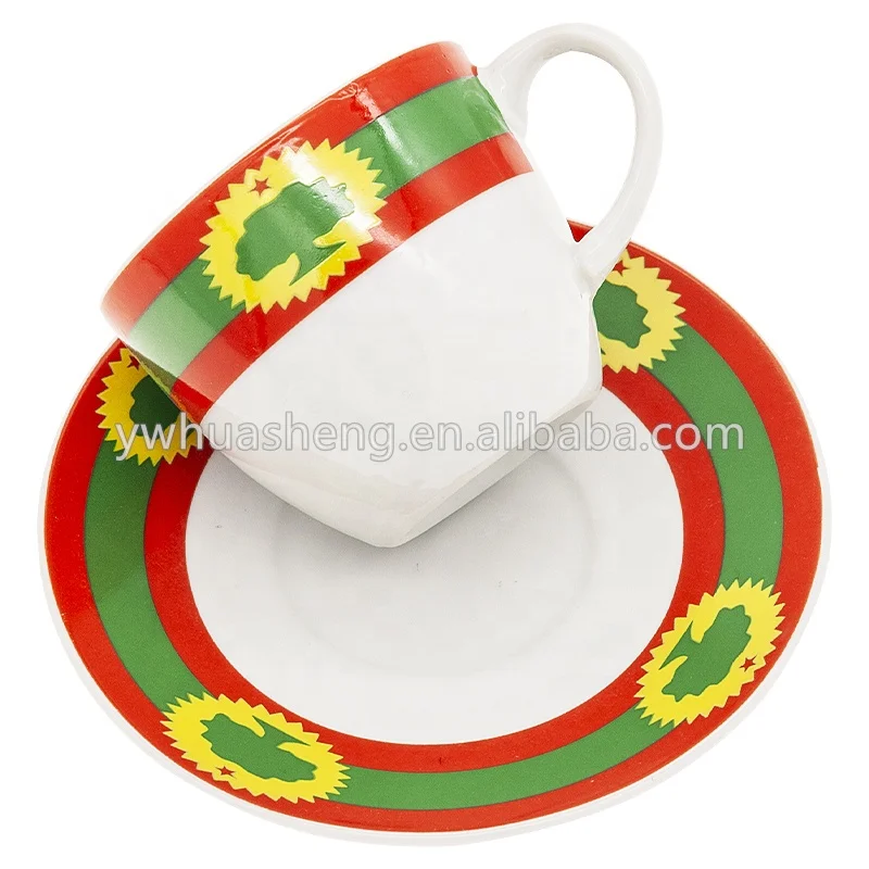  Новинка 2020 г. дизайнерский флаг Oromo набор из 12 кофейных чашек тонкой фарфоровой чашки и блюдца эфиопской