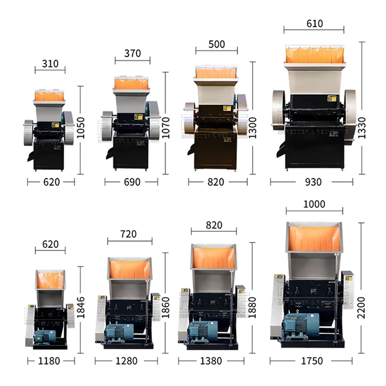 Strong Industrial Pet Plastic Recycle Film Waste Crusher Bottle Crusher Machine For Sale