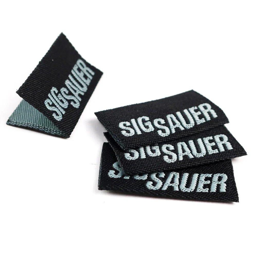 Custom Clothing Tags Garment Label For Your Brand Customized Made Woven Labels Fabric Tag For Bag Shoe