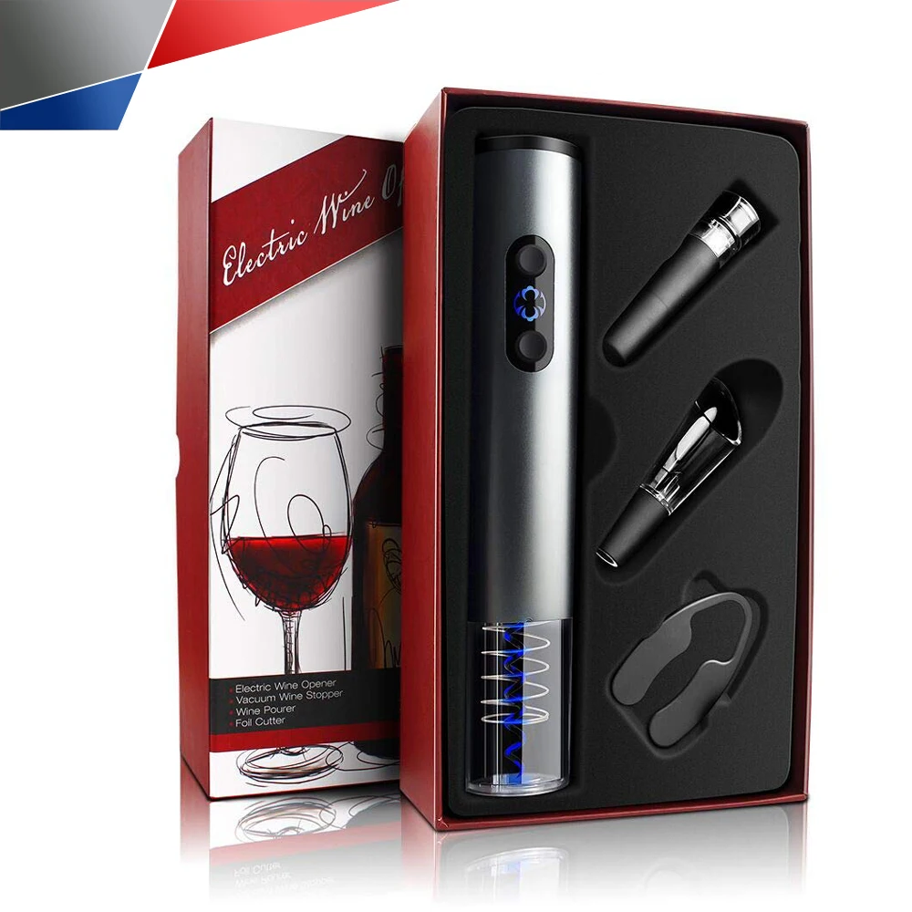 Portable Automatic Stainless Steel Wine Bottle Opener Set