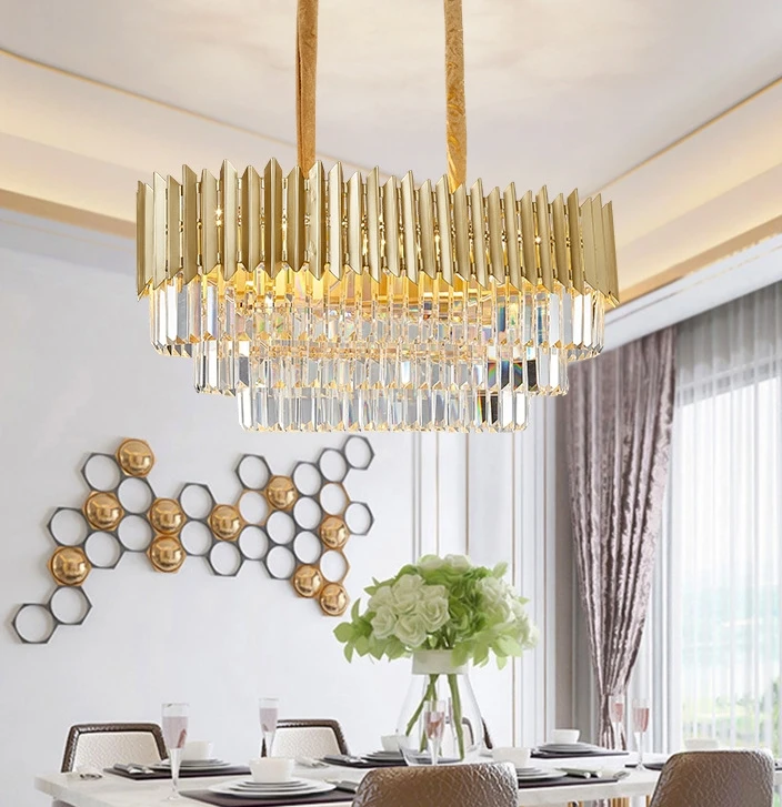 2025 NEW Hotel Hall Gold Black Crystal Chandelier Ceiling Luxury Hanging Lights For Dining Room Dubai Liangte Chandeliers