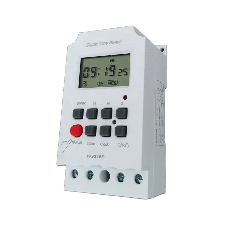 KG316S  32 ON 32 OFF minum setting seconds weekly programmable timers