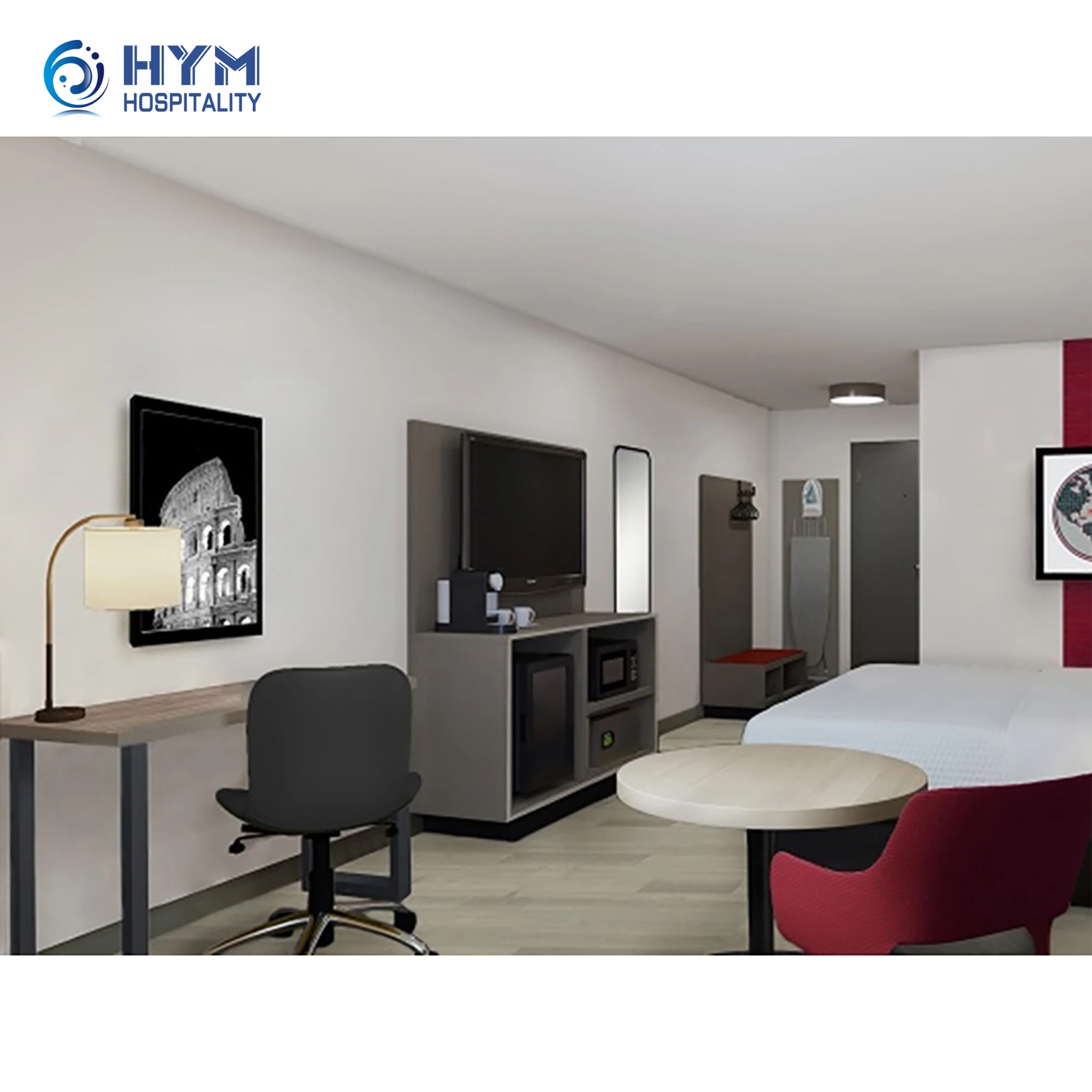 Ramada by wyndham hotel furniture ODM/OEM factory price hotel single king room furniture