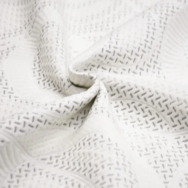 Eco-friendly & Antimicrobial Herbal Cotton Jacquard Knitted Mattress Fabric