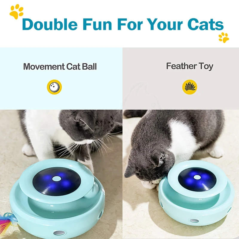 Interactive Pet Electric Cat Scratcher Cat Play Ball Toy