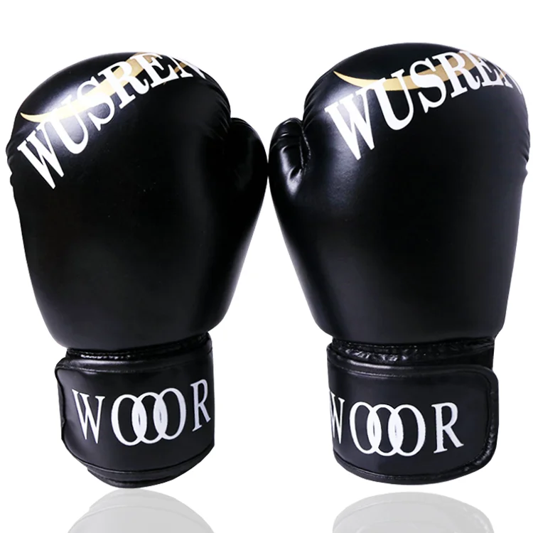 Wholesale pu leather custom logo personalised  boxing gloves