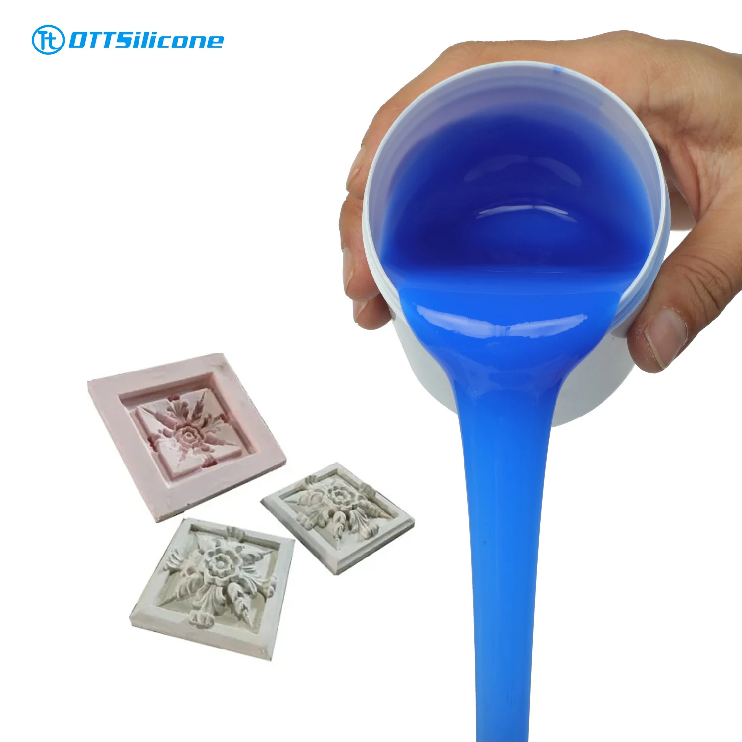 Pourable Liquid Silicone RTV 2 Silicone Rubber for Plaster Gypsum Molding