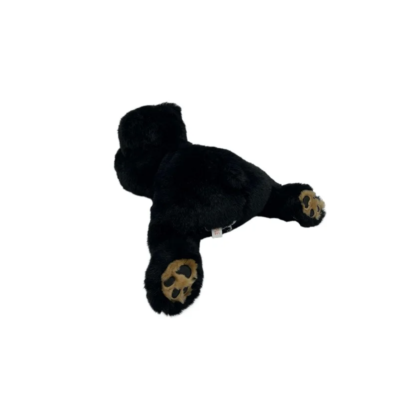 Hot Selling Custom Logo Children Fluffy Soft Toys PP Cotton Stuffed Animal Toys Black Bear