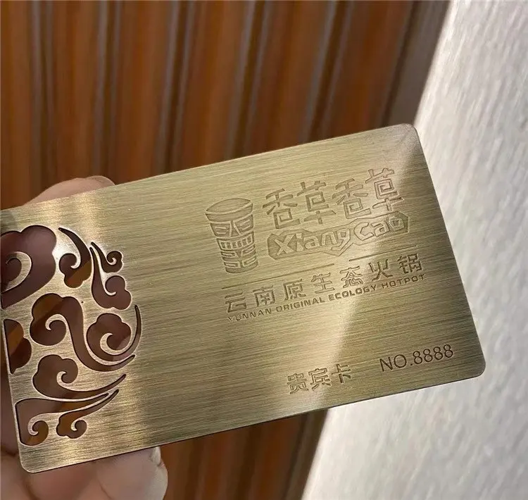 Manufacturers processing custom stainless steel business cards/personalized exclusive metal business cards