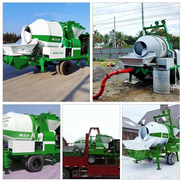 Дизельный бетоносмеситель Ready Mix JBS40R с насосом