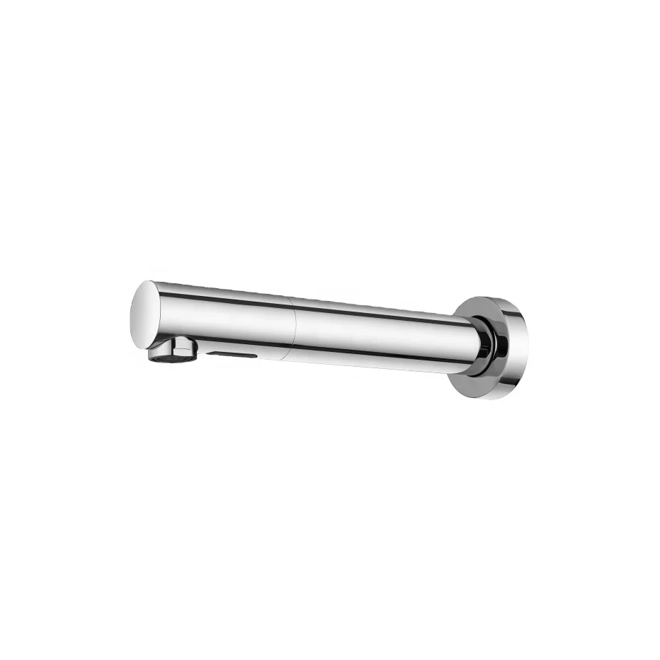 Long lasting use chrome wall mounted brass basin auto faucet with sensor