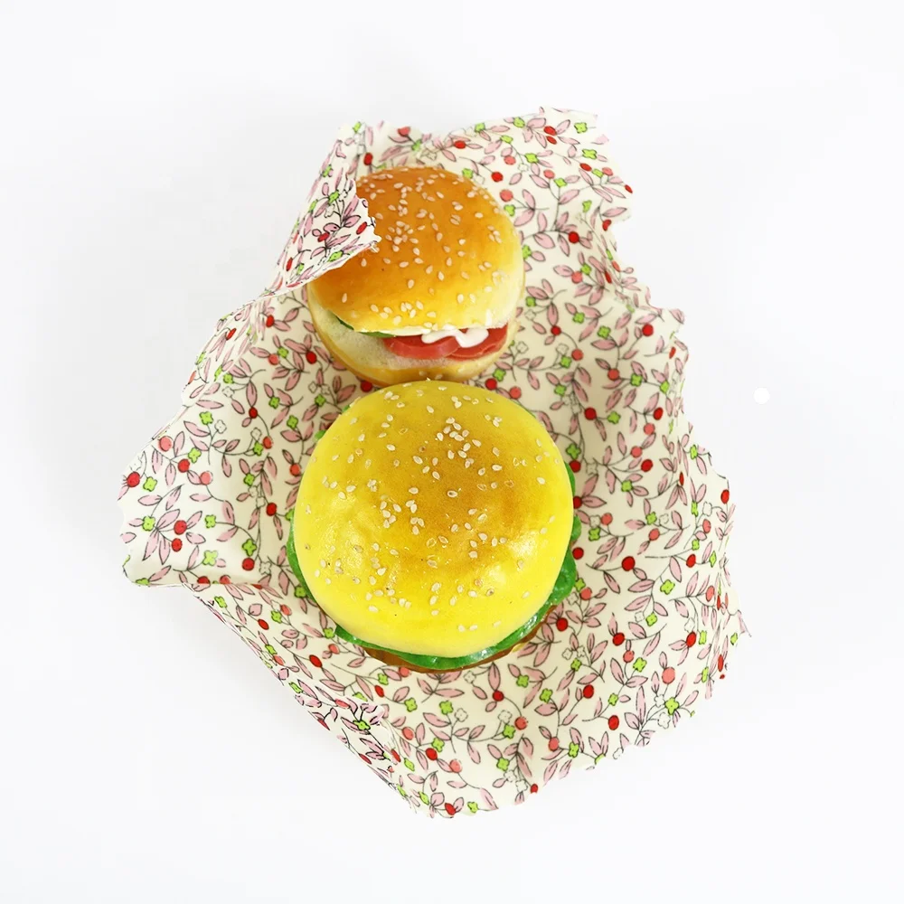 Non Toxic Sustainable Biodegradable Beeswax Food Wraps Natural 100% Hot Selling Beeswax Food Wrap