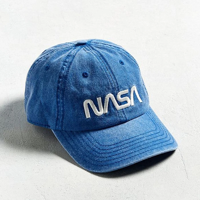 100 twill cotton navy blue dad hat blank distressed daddy cap custom embroidery NASA baseball cap wholesale