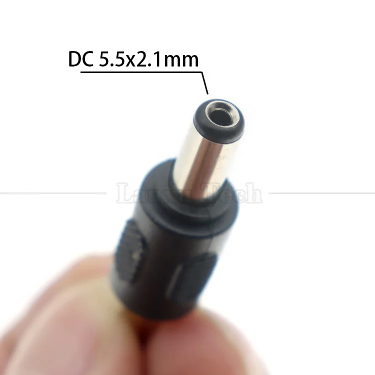 12V 24V Male Female 2.1mm X 5.5mm DC Barrel Jack Power Connector Adapter for Led Strip CCTV Camera