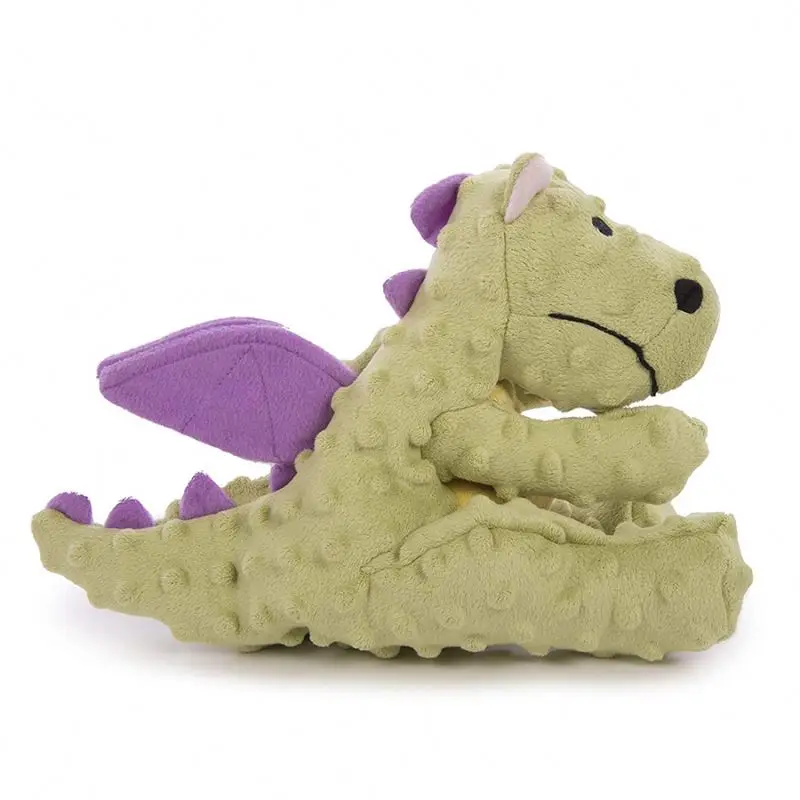 Драконы с жевательной защитой, технология, плюшевые игрушки для собак, прочный мягкий пищалка, игрушка для собак