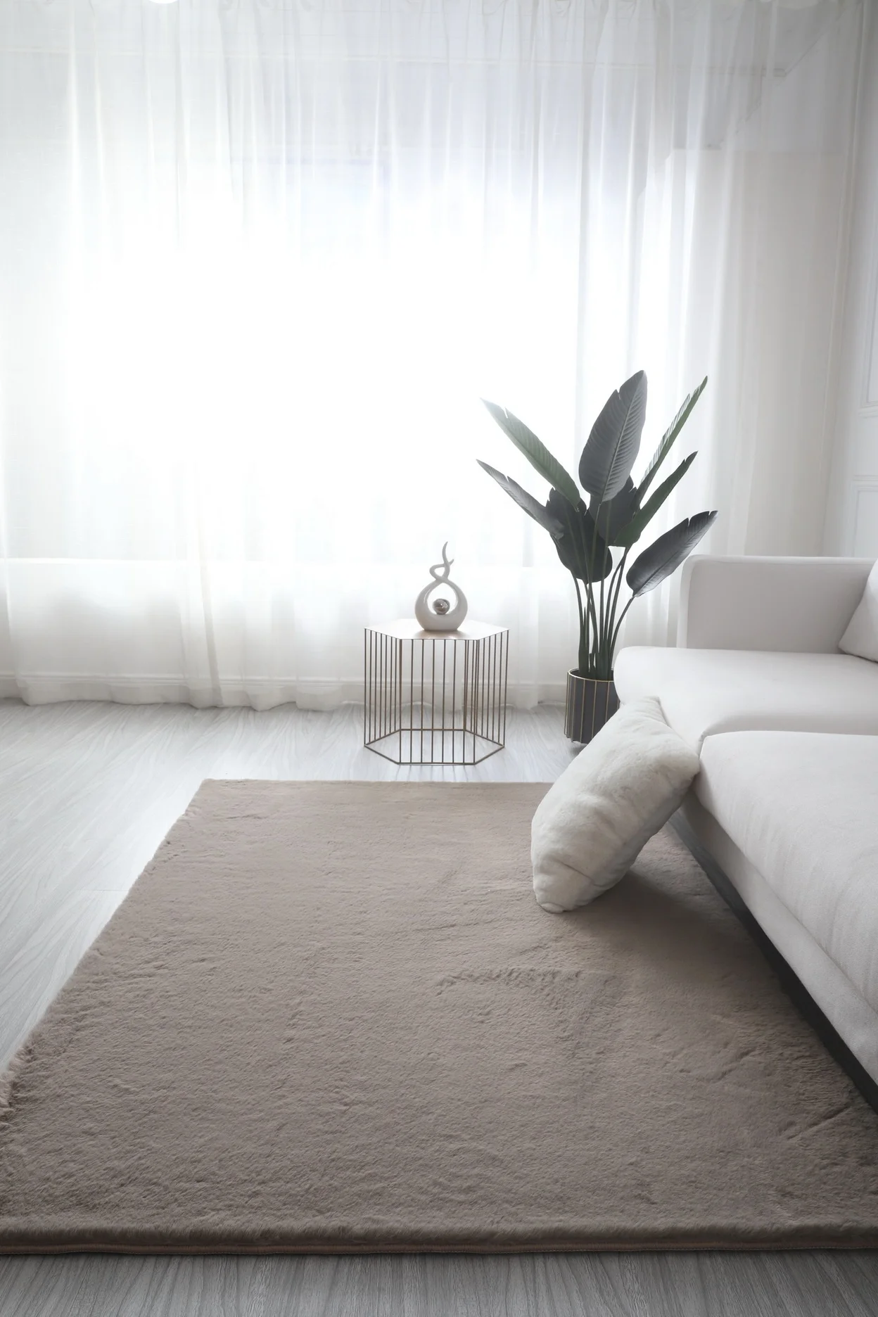 Living Room/Bedroom Rug Anti-slip  Soft  Carpet Modern Carpet Mat Purple White Pink